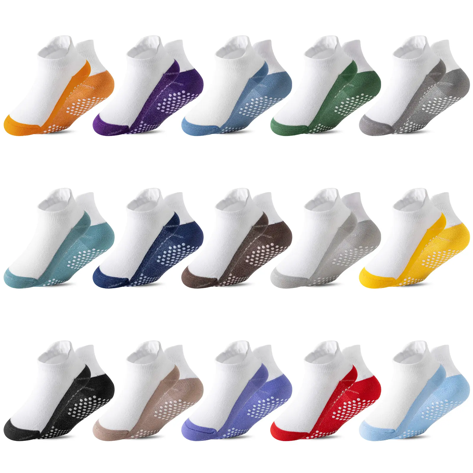 15 Pairs Of Baby Girl And Baby Boy Anti Slip Ankle Sports Shock-absorbing Socks, Casual Socks, Comfortable And Breathable Outdoor Socks