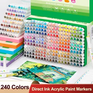 Liquid Acrylic Markers Soft Tip Layerable DIY Kids Student Drawing Art Graffiti Pens, Ideal for Children and Students