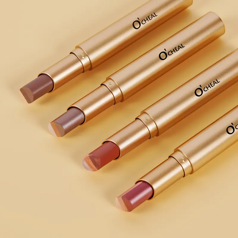3-in-1 Makeup Solid Stick for Beginners - Creamy Shimmer Eyeshadow, Waterproof Long-Wearing Eyeliner, Alcohol-Free Color Changing Glossy Shine Lip Oil, Smudge-Proof 1-Stroke Application