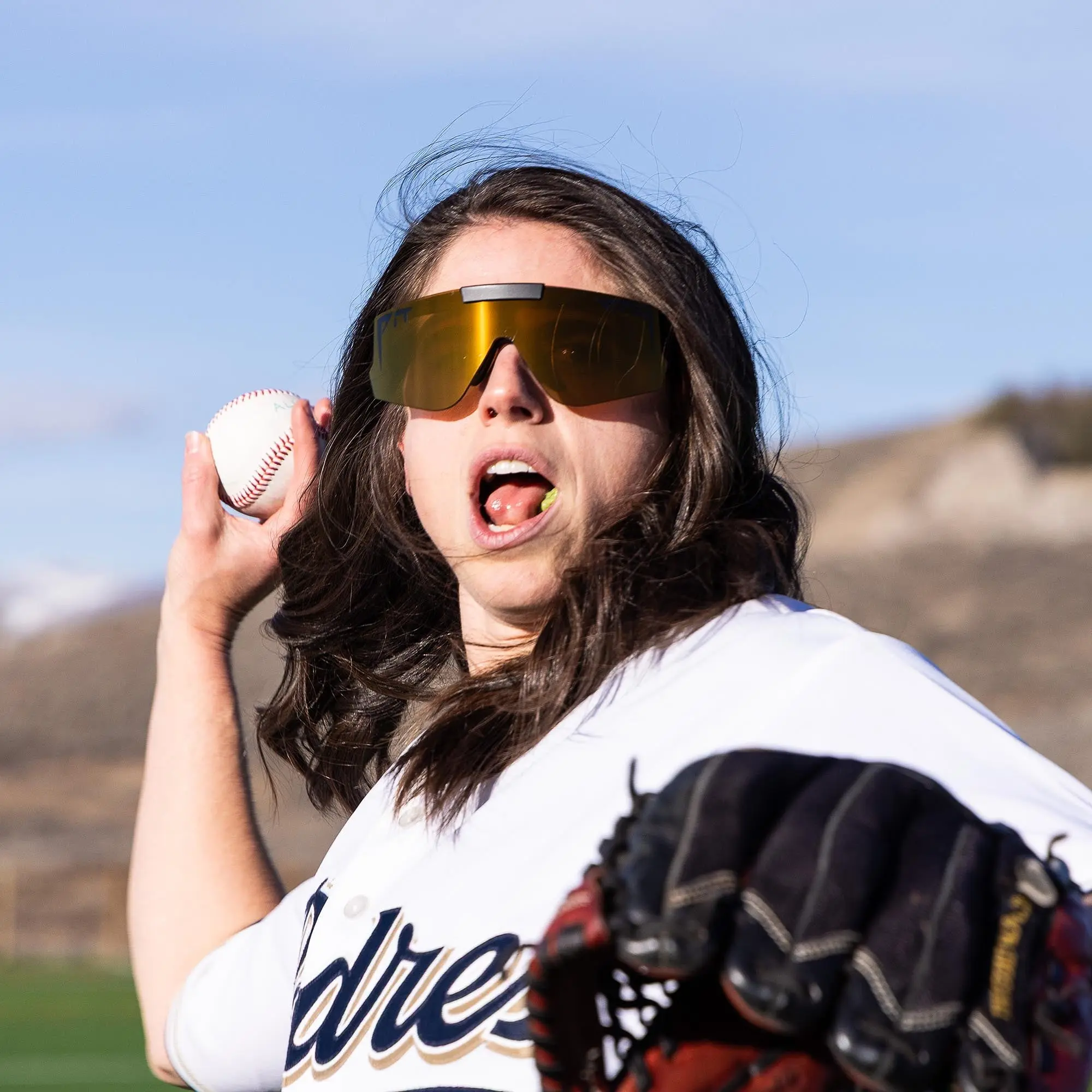 Pit Viper The Exec Flip-Offs Official Sunglasses with Flip-Up Technology Classic Baseball Sunglasses