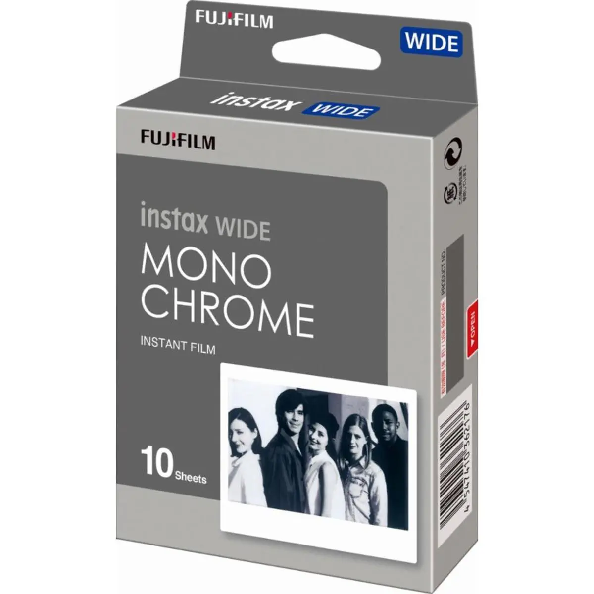 Fujifilm instax WIDE Monochrome Camera Film Pack - 10 Sheets, Durable Camera Accessories for Instant Photography