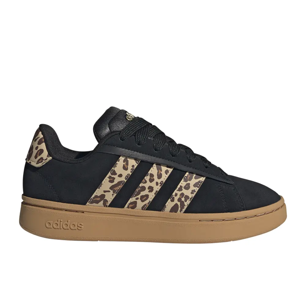 adidas Womens Grand Court Alpha 00S Lace Up Sneakers Shoes Casual - Black
