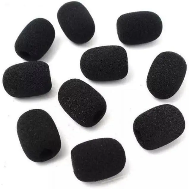 10Pcs Black Parrott B350 Foam Replacement for BlueParrott B450 B550 C400 S450 B250 B350 Headset Windscreen Mic Cover,Microphone Windscreens Windscreens and Pop Filters Accessories