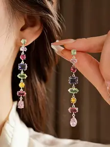 Colorful Fashion Simple Earrings, Dangle Earrings, Luxurious Unique High-End Style, Versatile Gift Choice, Elegant and Stylish Ear Decor