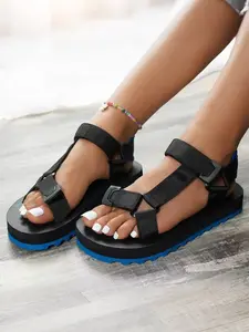 Soft Sole Thick Bottom Sandals for Women, New 2026 Wide Fit Velcro Sports Sandals, Student Beach Shoes, Comfortable and Stylish