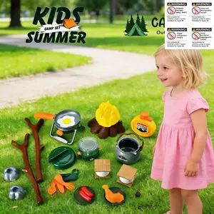 Kids Camping Toy Set, Glowing Campfire Toys Combo, Indoor Outdoor Adventure Games, Enhance Parent-Child Interaction, Gift Box Included