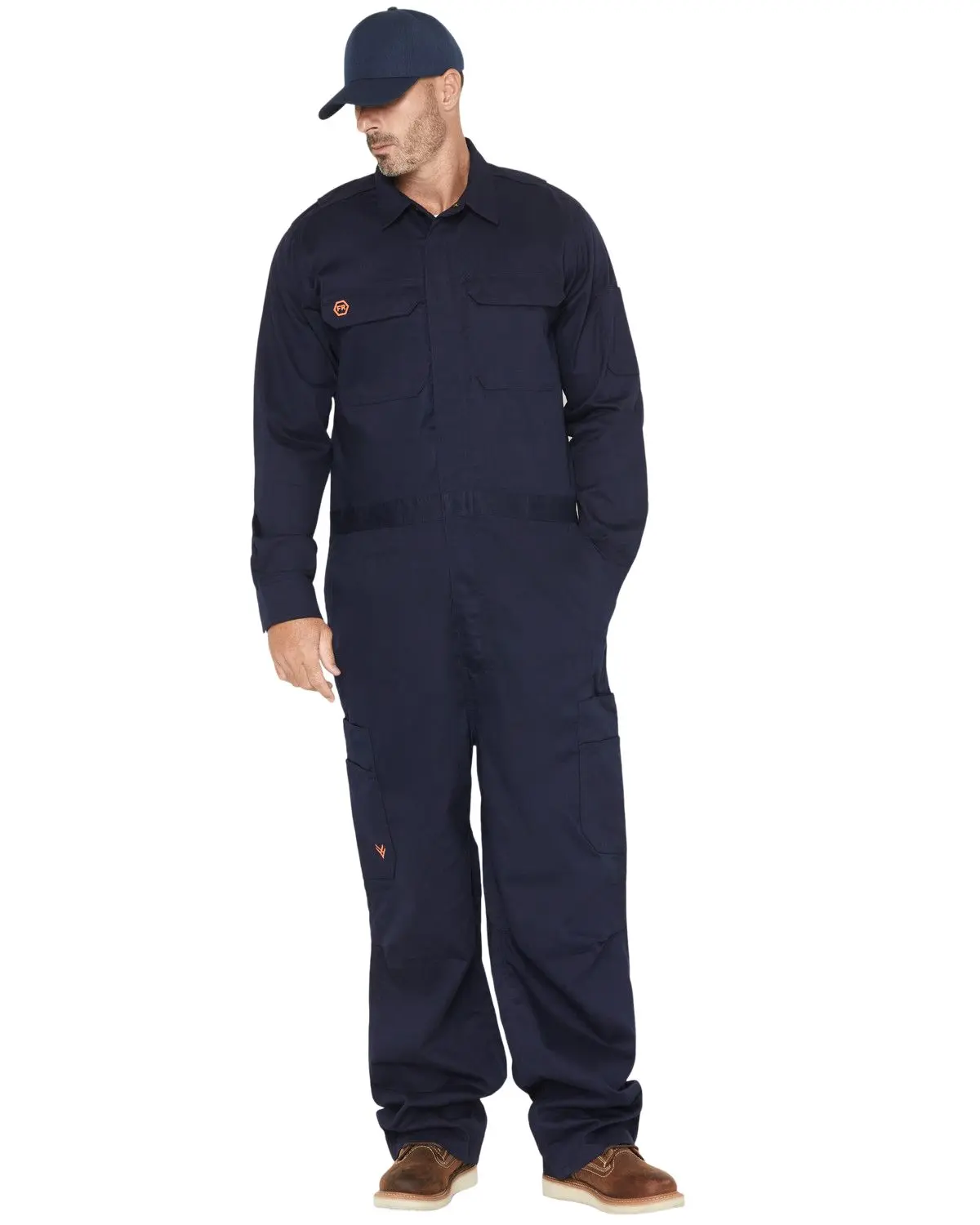 Hawx Men's Men'S Fr Solid Coveralls - Hxfrfa24p24-Nvy