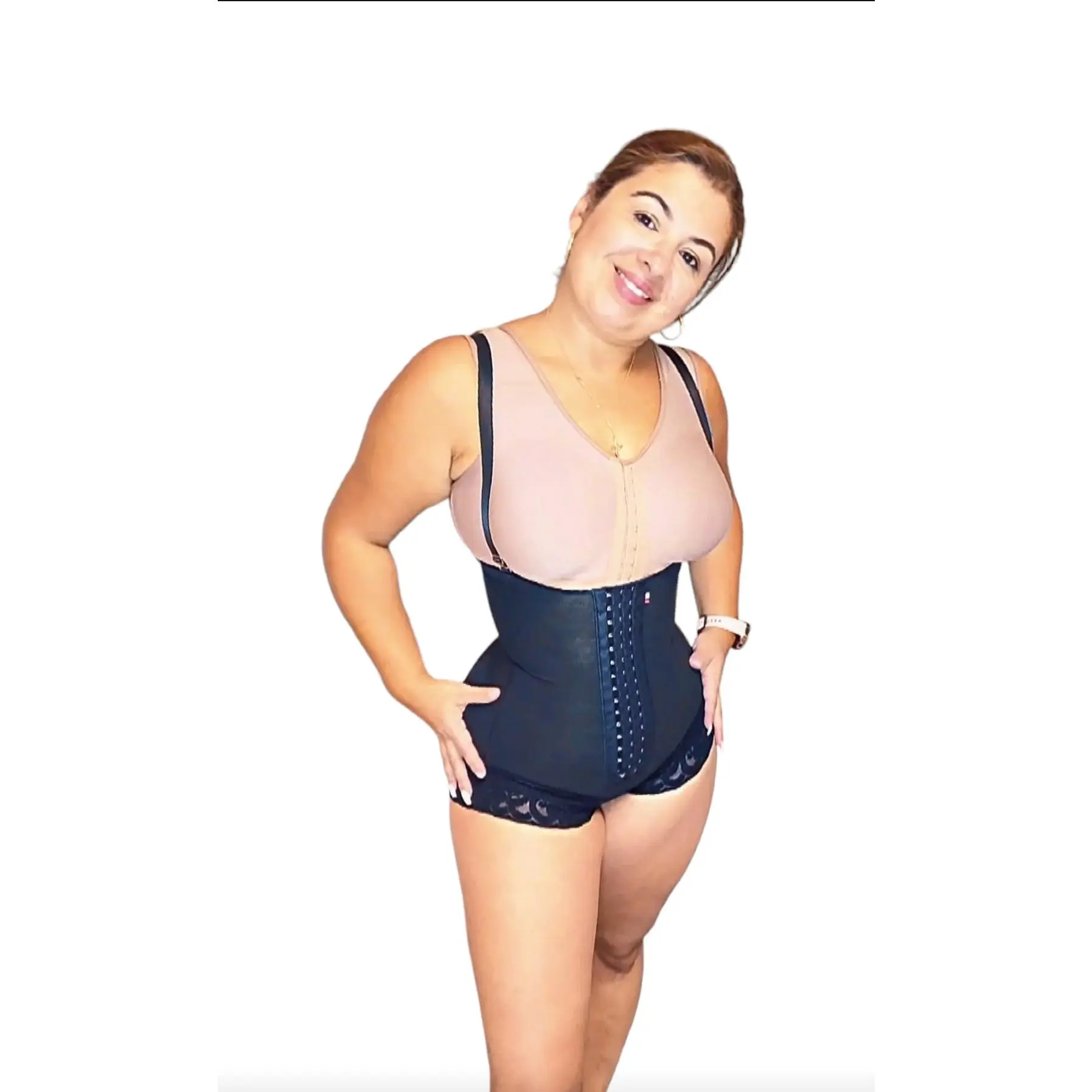 PEANUTBODY Strapless Body Panty Shapewear Straps Womenswear Comfortable Slimming Waist Petite Lady Compression Love Strappy Ref. COQUETA