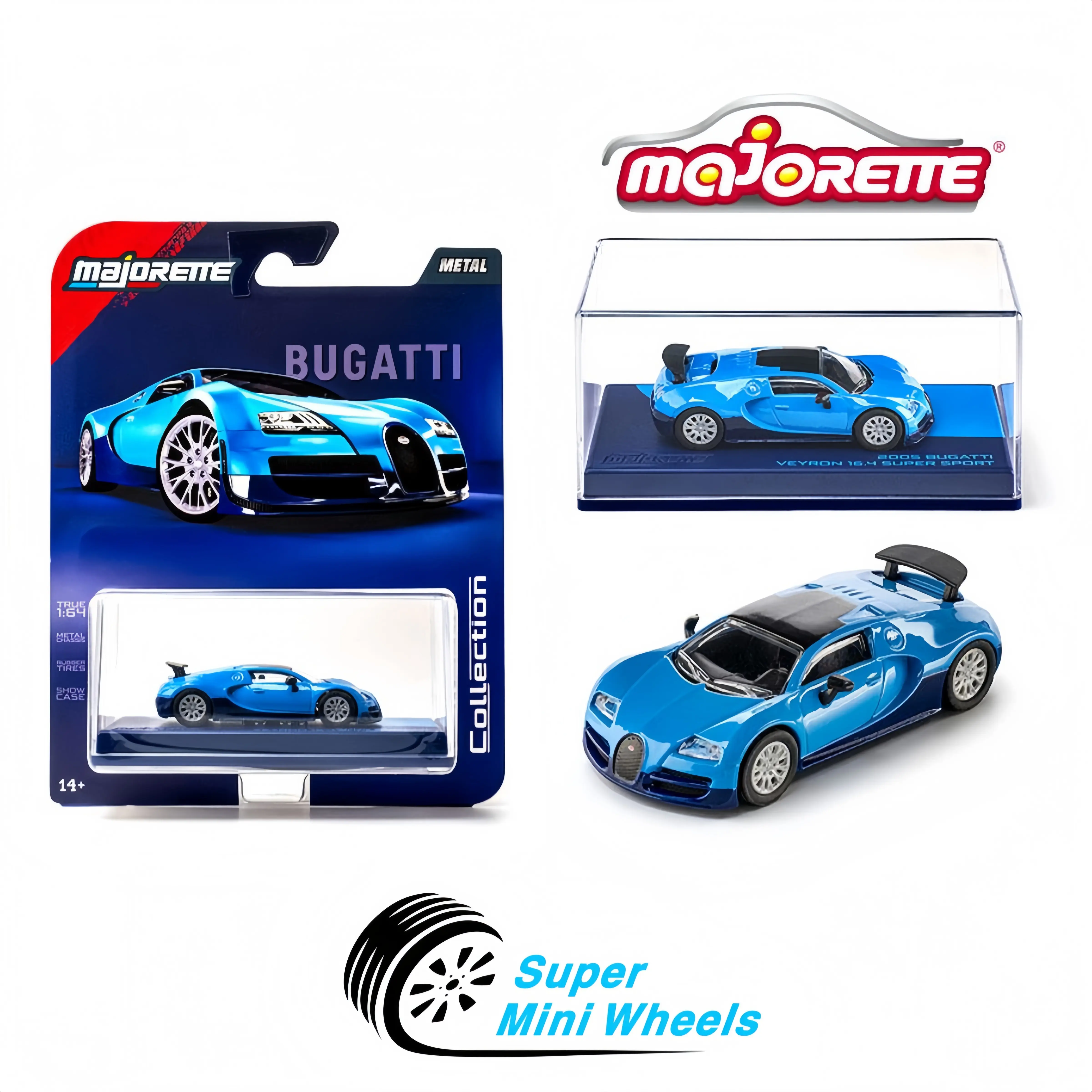 Majorette 1:64 Collector Series – 2005 Bugatti Veyron – Blue