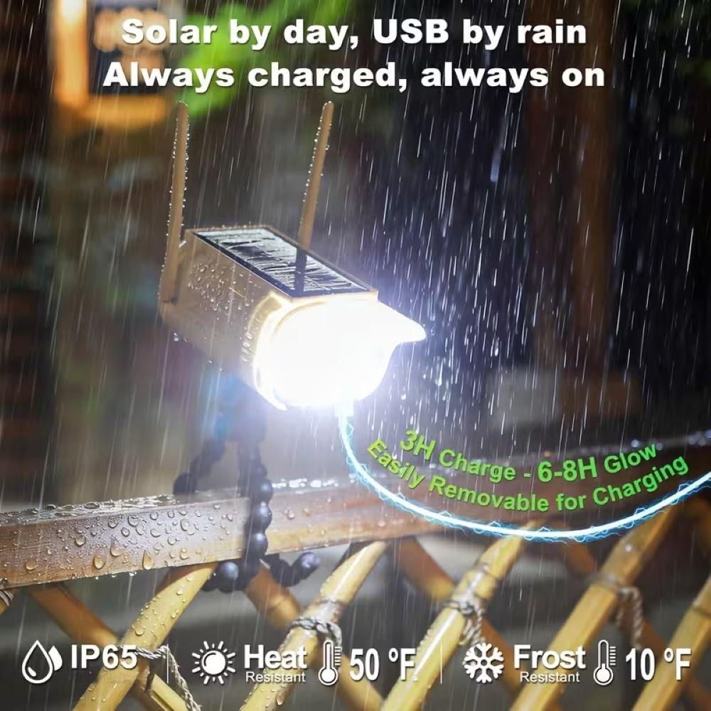 EISSLOLY Solar Powered Octopus Motion Sensor Outdoor Light, High Sensitivity PIR Motion Activated LED Security Lamp, Wireless IP65 Waterproof Solar Wall Light for Garden Yard Patio Fence Garage Pathway Driveway Decor Lighting