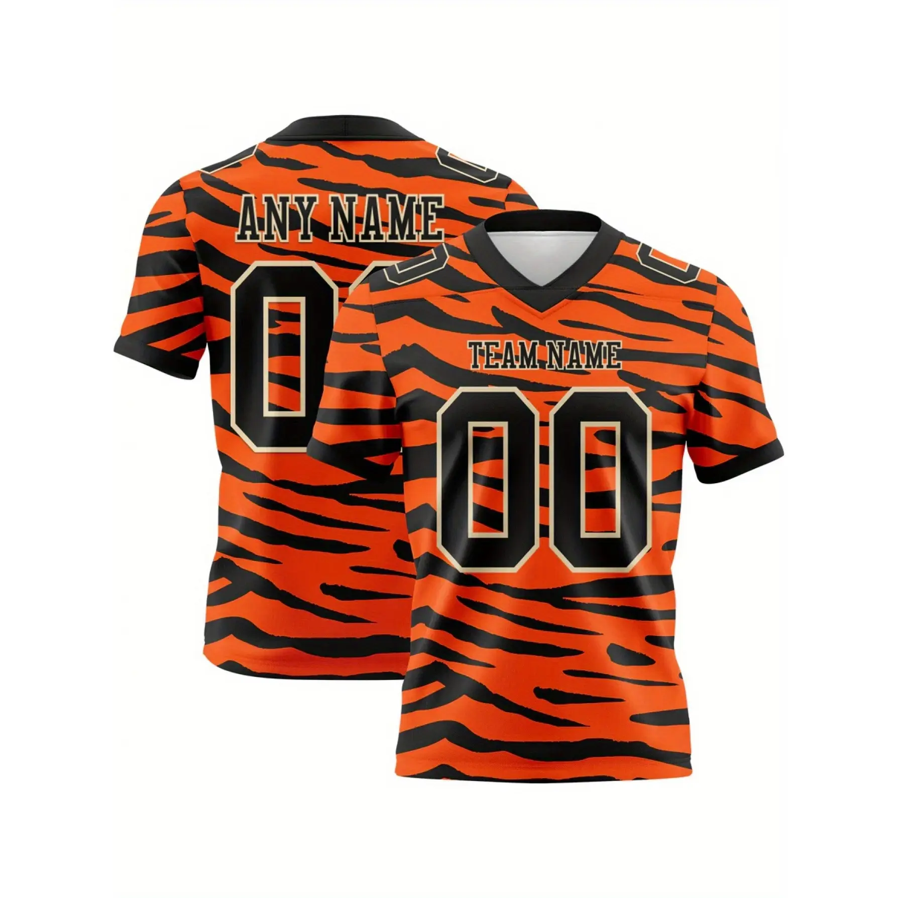 [XXS-7XL] Mesh Fabric Men's Customized V-neck T-shirt Jersey Personalized Jersey Customization Team Personalized Jersey Customization