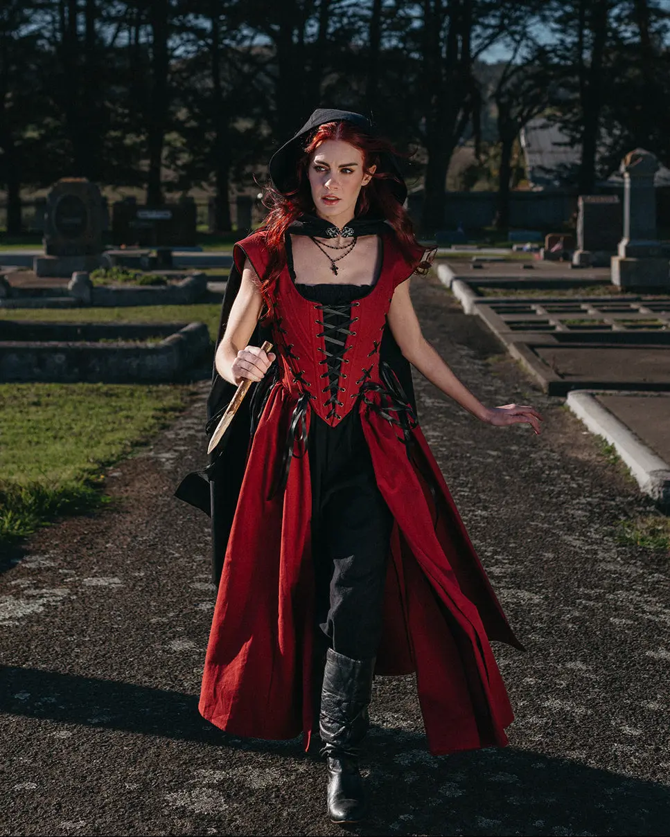 Red Vampire Slayer Corset Dress
