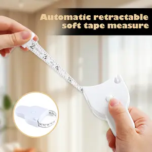 Body Measuring Tape 60 Inch, Self-Retracting Measurement Tool for Home & Gym Use