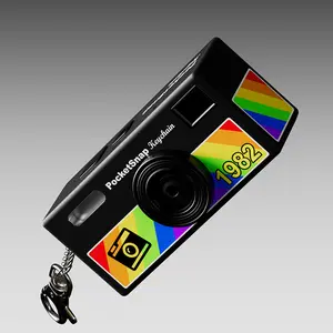 Retro Keychain Camera Pocket-Sized Mini Camera with Photo Video Portable for Content Creators Video Calls Travel Content Creation Accessory for Videos Live Streaming Travel and Desk Setup
