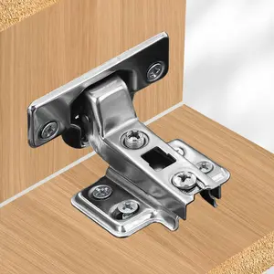 Cabinet Door Hinge, Stainless Steel Heavy Duty Cabinet Hinge, Cabinet Hinge for Home, Hardware, Screws