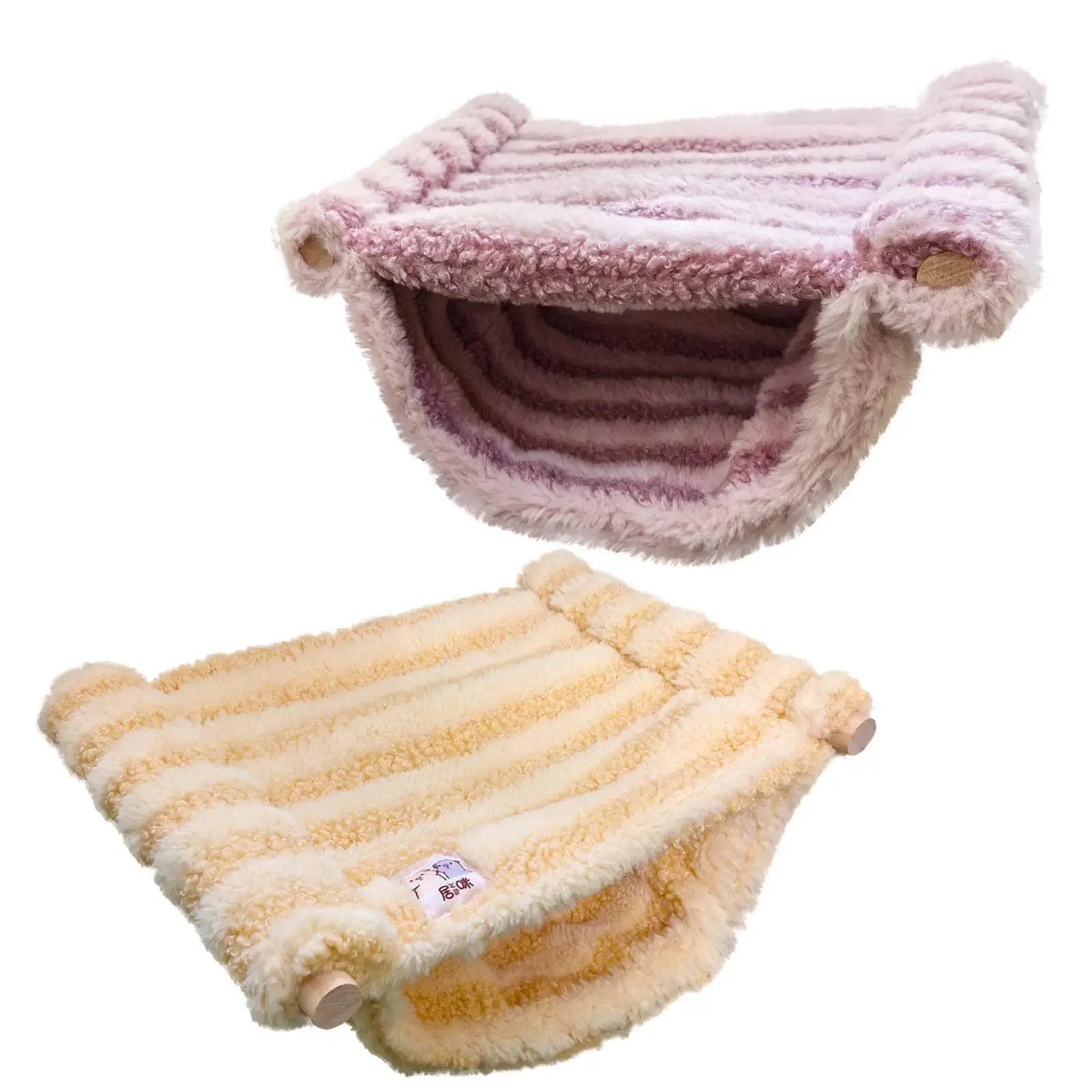 Winter Warm Pet Hammock, Soft Plush Pet Bed, Pet Supplies for Small Animals, Hamster, Guinea Pig, Hedgehog, Small Animal Hideout House