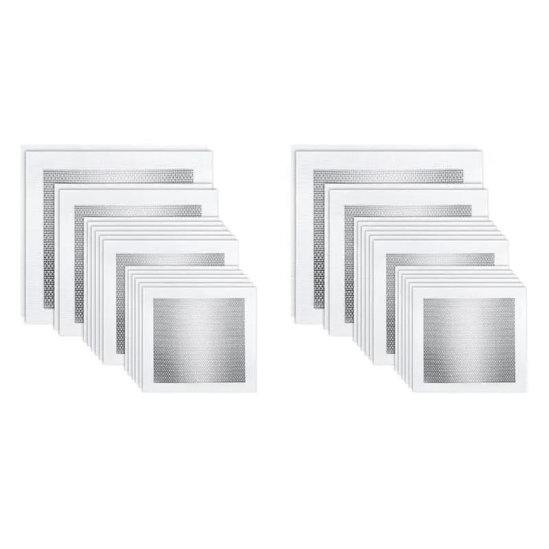 Drywall Repair Kit 32 Piece Drywall Patches Aluminum Drywall Patch Repair Kit Mesh Drywall Patch Kit (2/4/6/8 Inch)