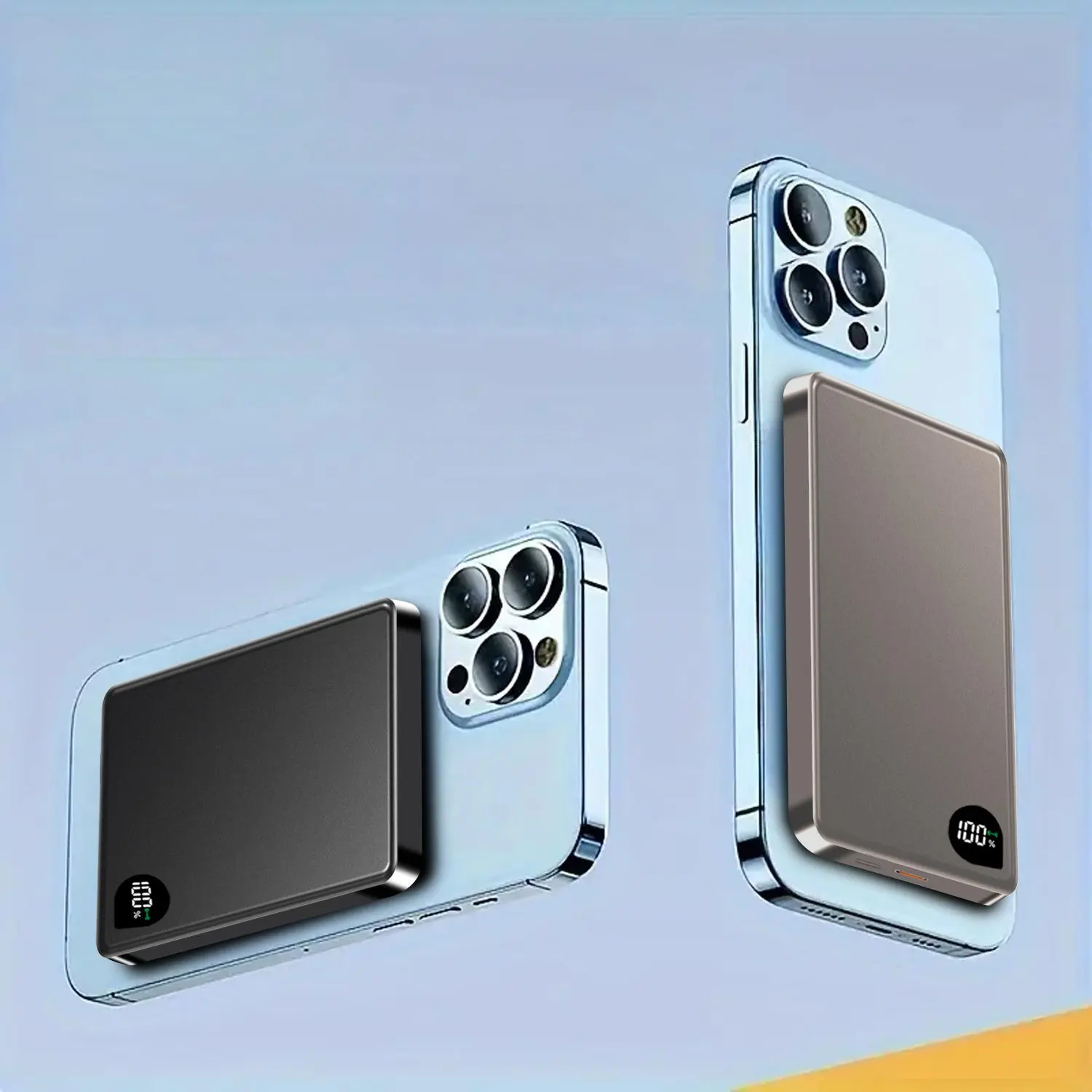 Portable Magnetic Power Bank, 5000mAh Wireless Portable Charger, USB Hand Warmer for iPhone Series, Perfect for Travel and Holiday Gifts, Powerbank Wireless