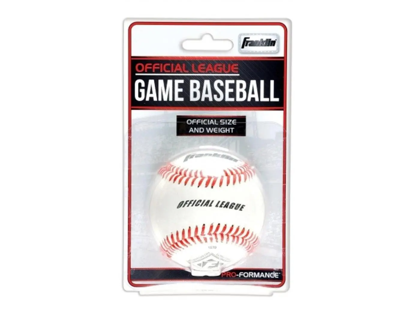 Franklin Leather Official League Game Baseball - Durable, High-Performance Ball for League Play, 0.33 lbs, Weight 0.33Lbs