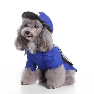 Pet Life CM4NVMD Pawlice Pawtrol Police Pet Dog Costume Uniform, Blue - Medium
