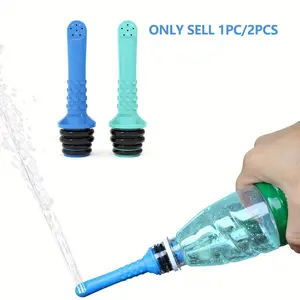 1 pc/2 pcs, portable bidet components, handheld mini bidet sprayer, compatible with 21-25mm plastic beverage bottles, with 3 sizes of sealing rings, easy to carry, Personal travel bidet, suitable for toilet, travel or camping, outdoor bidet