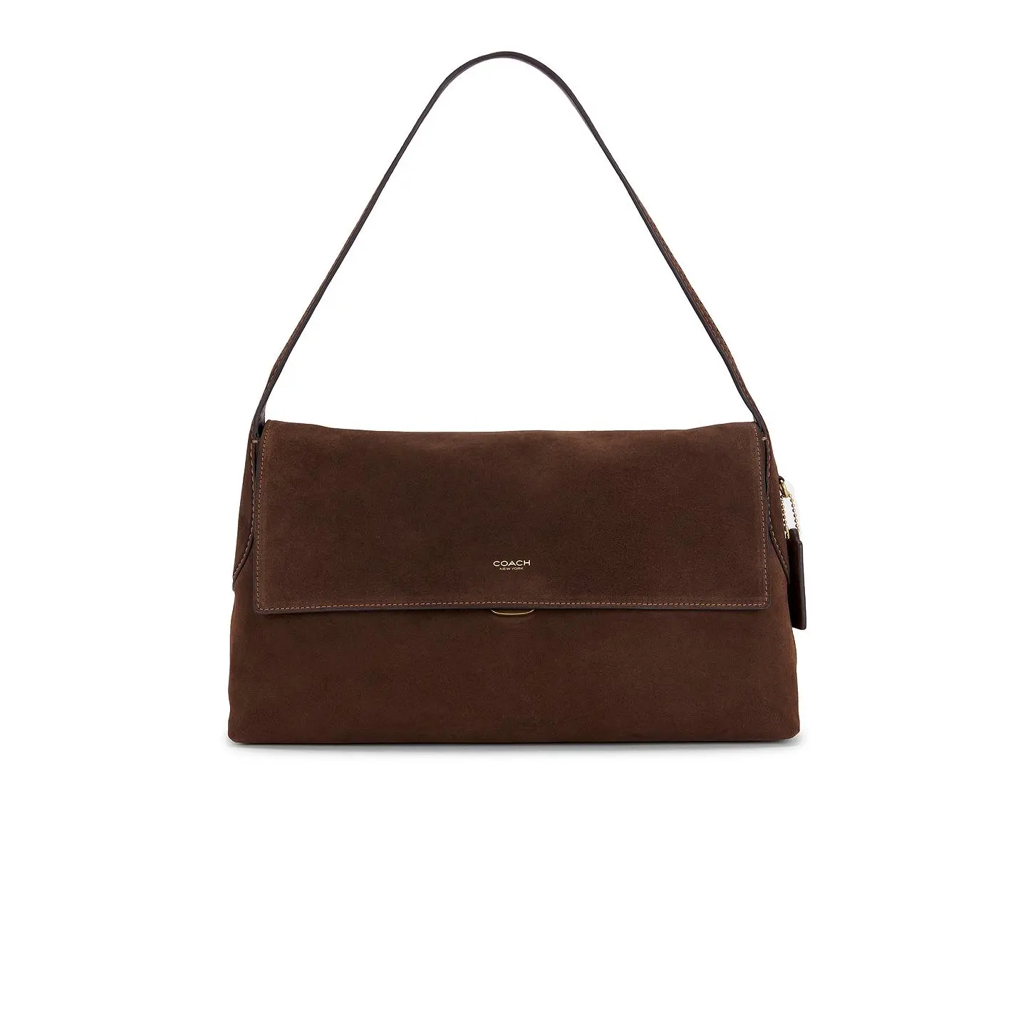 Coach Suede Chelsea Shoulder Bag 36 in Dark Chocolate Coach Suede Chelsea Shoulder Bag 36 in Dark Chocolate