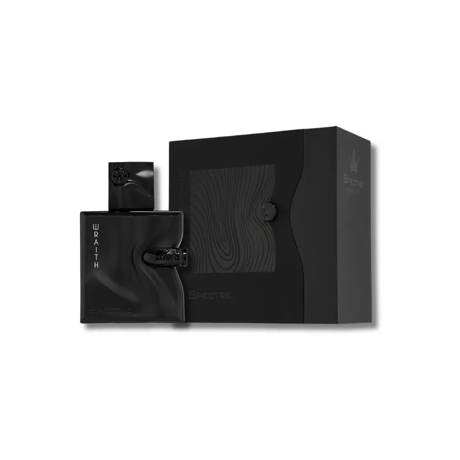 Men's Woody Aromatic Eau De Parfum (EDP) - Fragrance World Spectre Wraith Regular Edition, 2.7 fl oz Alcohol Base Spray, Notes of Vanilla, Patchouli, Spicy, Coffee, Patchouli Rum, Contains Alcohol, Versatile Size Adult Cologne