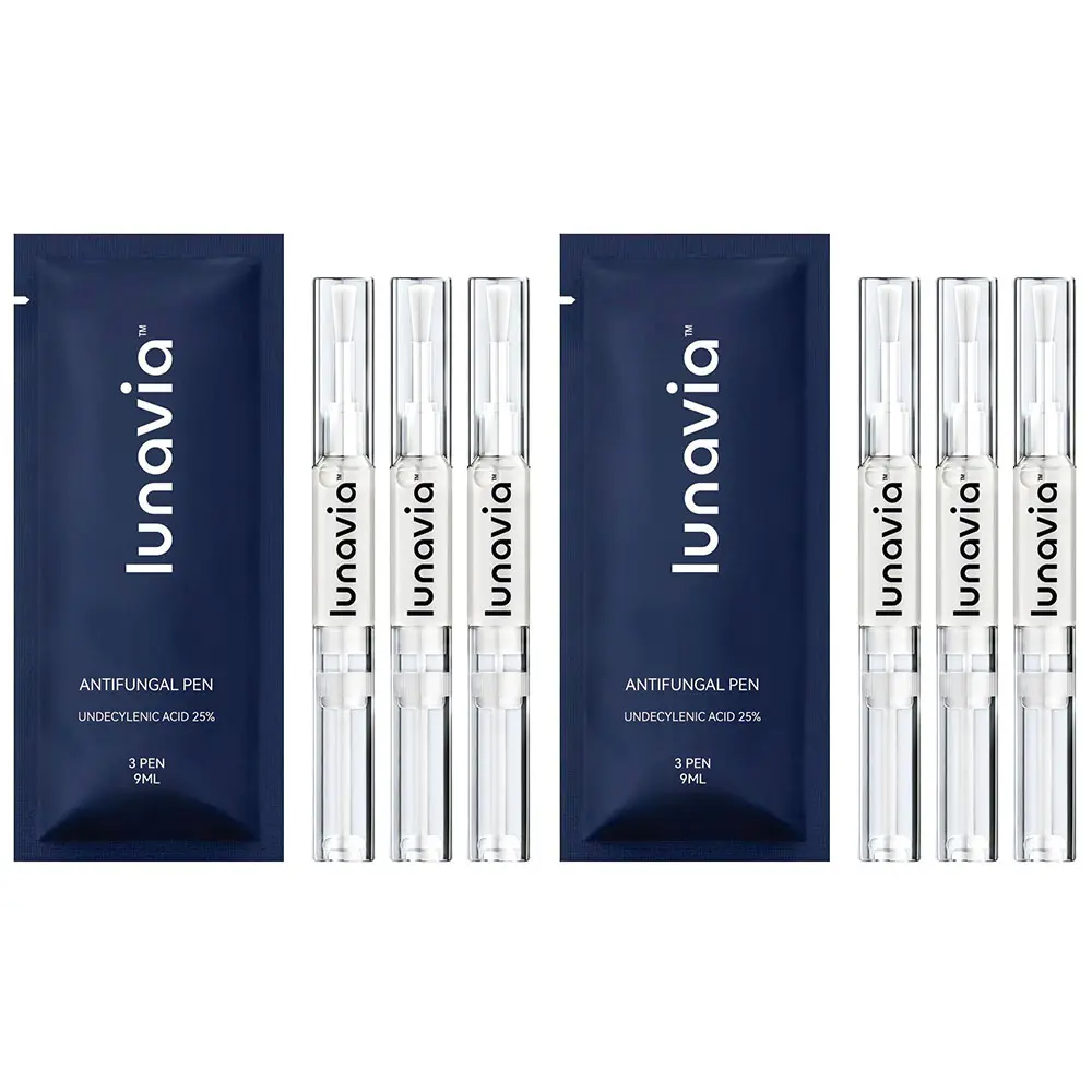[2 Pack of 6]Lunavia Antifungal Pen, UNDECYLENIC ACID 25% - Most of Athlete's FootJock Itch and Ringworm