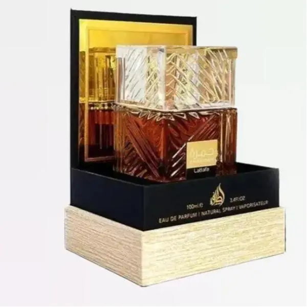 KHAMRAH Lattafa EDP 3.4oz Unisex Perfume - Original Fragrance with Rich Spicy Notes, 100 ML Bottle