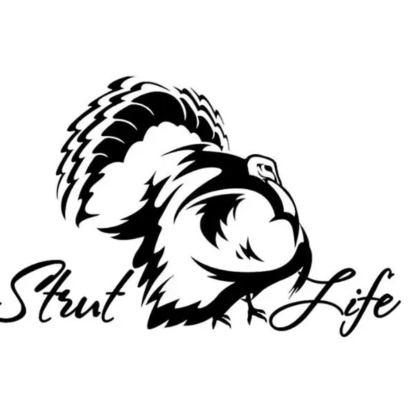strut life turkey hunter vinyl decal car sticker