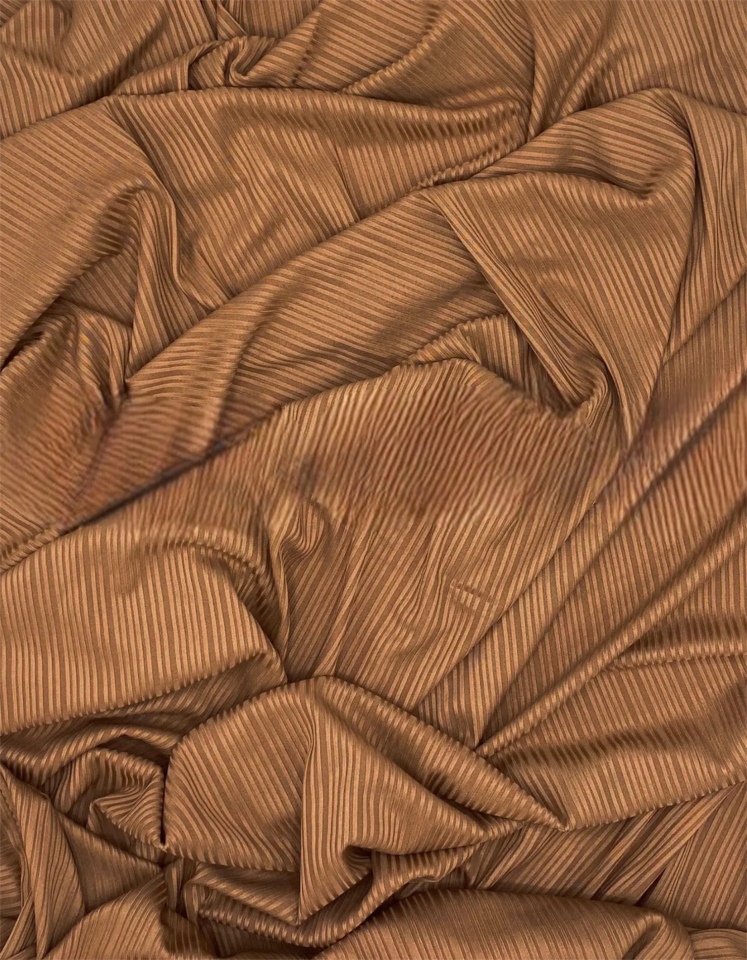 Ribbed Jersey - Camel, Textured Fabric, Soft and Durable, Ideal for Various Applications