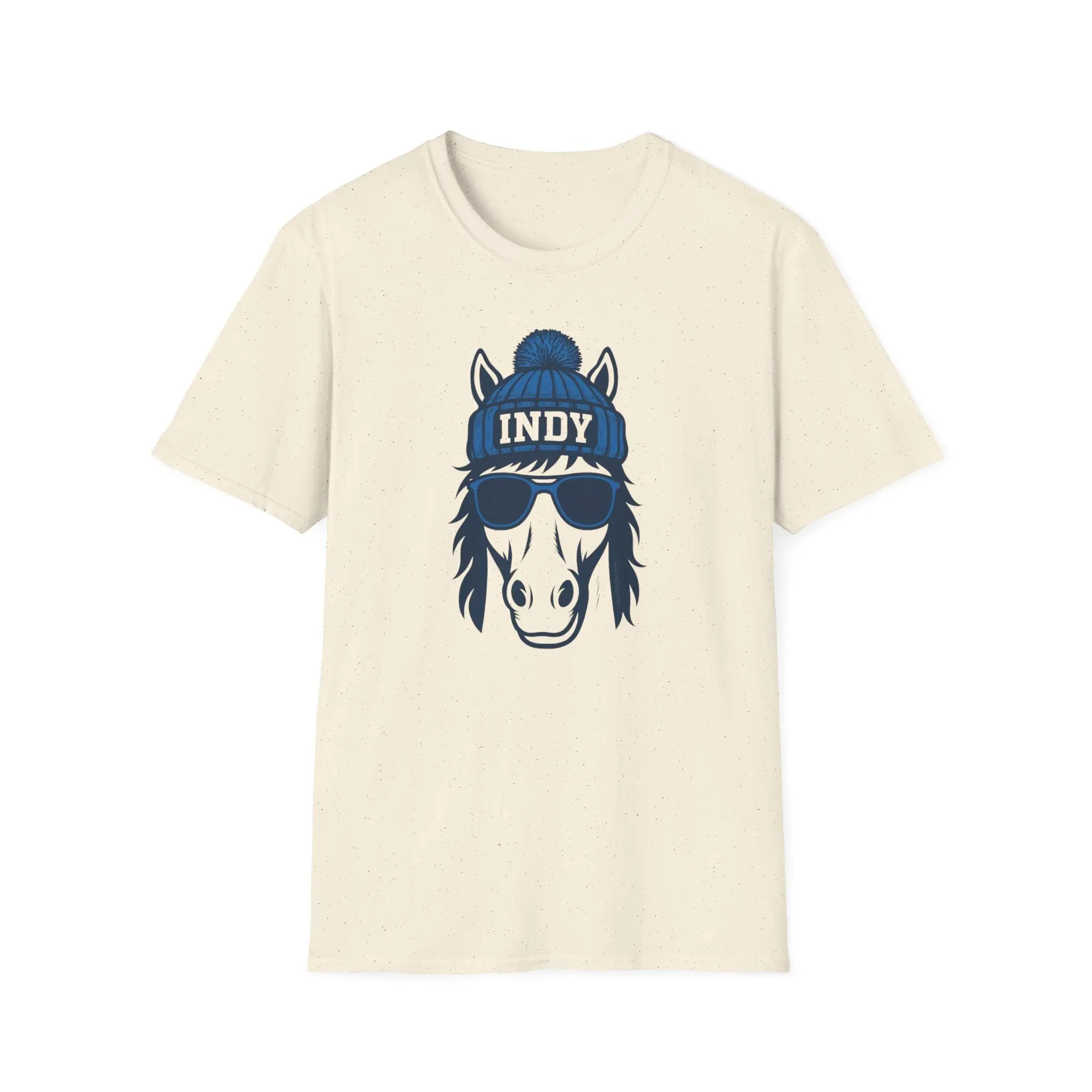 Indy Colts Graphic T-Shirt | Colt With Glasses and Hat