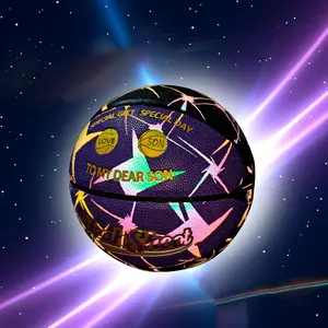 Yeahshoot Glow Basketball, Light Up Ball for Night, Glow in the Dark Basketball, Basketball Training, Night Sports, Bright Light Up Ball