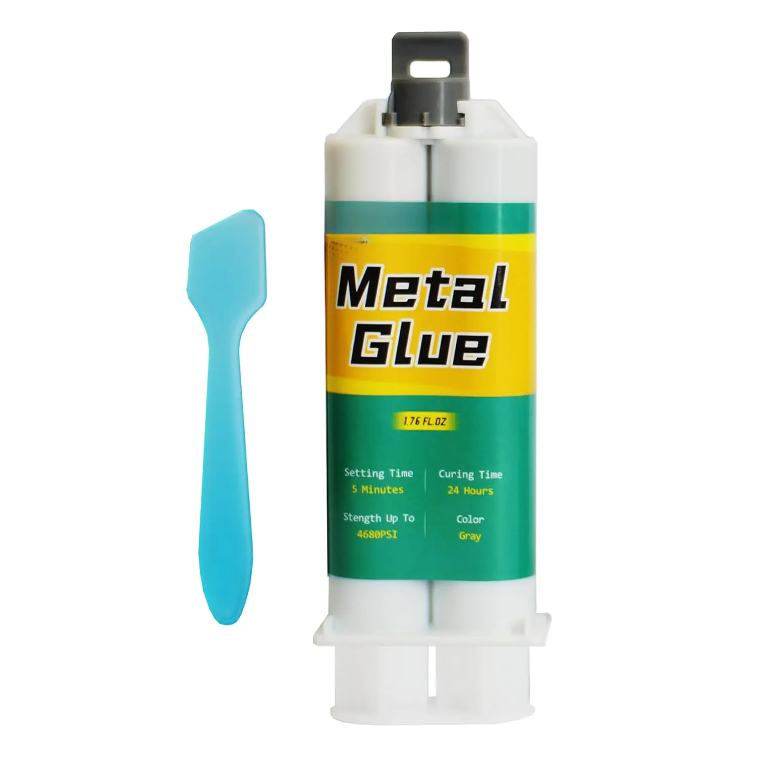 Metal Glue Heavy Duty , Metal to Metals Adhesive, Liquid Weld, Welding Glue, Cold Weld, Exhaust Repair kit, Weld Stainless Steel, Iron, , Fiberglass, Plastic, 1.76 oz