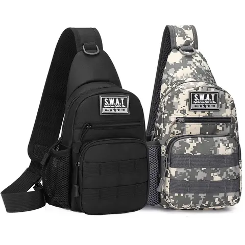 Small Tactical Bag Sling Backpack, Outdoor Military Sport Bag Pack Sling Shoulder Crossbody Backpack Tactical Bag for Every Day Carry