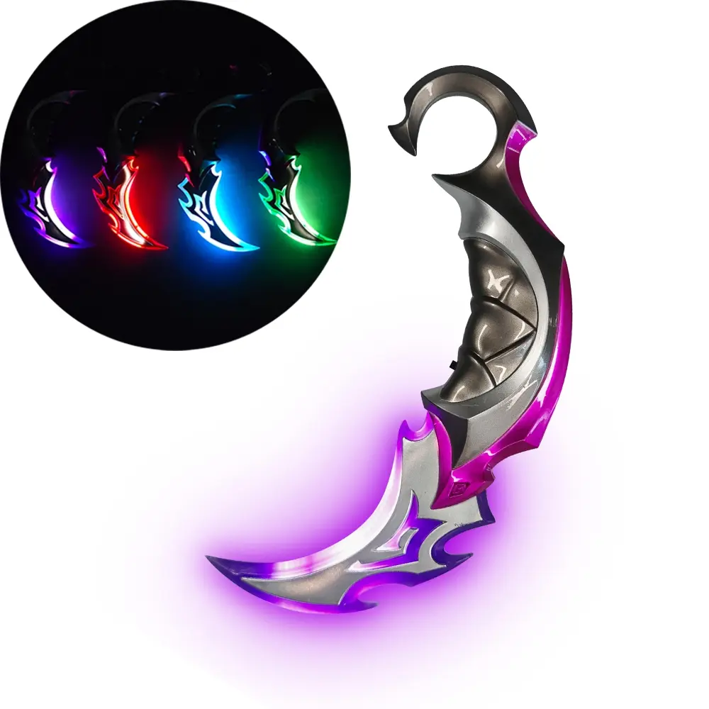 Cool Futuristic LED Knife Sabres Sword, Sci-Fi Game Peripheral Weapon Model Collection Gift, Halloween Role-Playing Costume Prop, Rechargeable Acrylic Light-Up Weapon USB Rechargeable Lightsaber, Rechargeable Glow Sword
