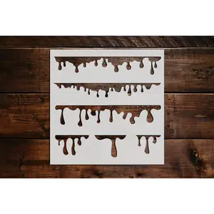 Paint Drip Stencil - Art and Wall Stencil