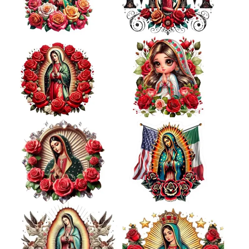 DTF Transfer Gang Sheet – Floral & Cultural Designs – 22x60 inches – Ready to Press”