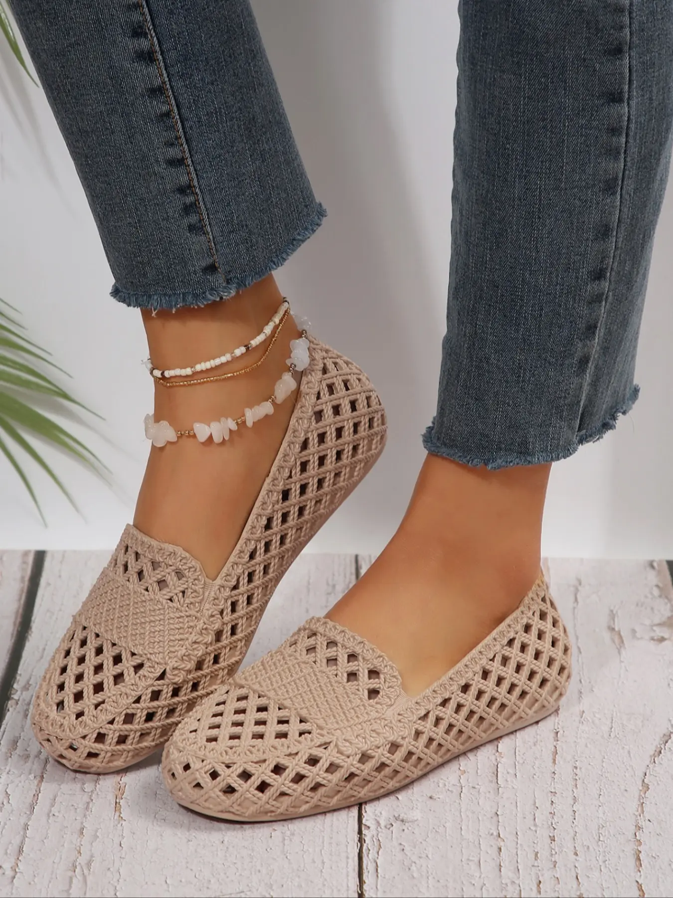 Women's Summer Breathable Soft Sole Rubber Non-Slip Slip Resistant Nurse Shoes, Outdoor Wear Plastic Beach Sandals, Plain PU Upper, Flat Casual Flip Flops, Flats Sandals, Summer Footwear Shoe