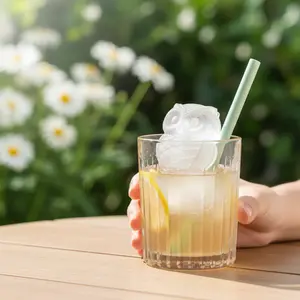 3D Adorable Owl Shaped Ice Cube Mold 4-Cavity Soft Silicone Easy Release Ice Tray for Cocktails Whiskey & Bourbon Owl Lover Gift Fun Drink Accessory