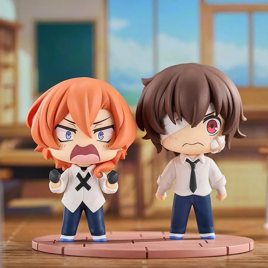 7cm High-Grade PVC+ABS Bungo Stray Dogs Anime & Manga Action Figure Set - Unisex Kawaii Dazai Osamu, Cute Nakahara Chuuya Collectible Toys for 12+ Years, Halloween Gift with Extra Discount, High-Temperature Proof, Cleanable