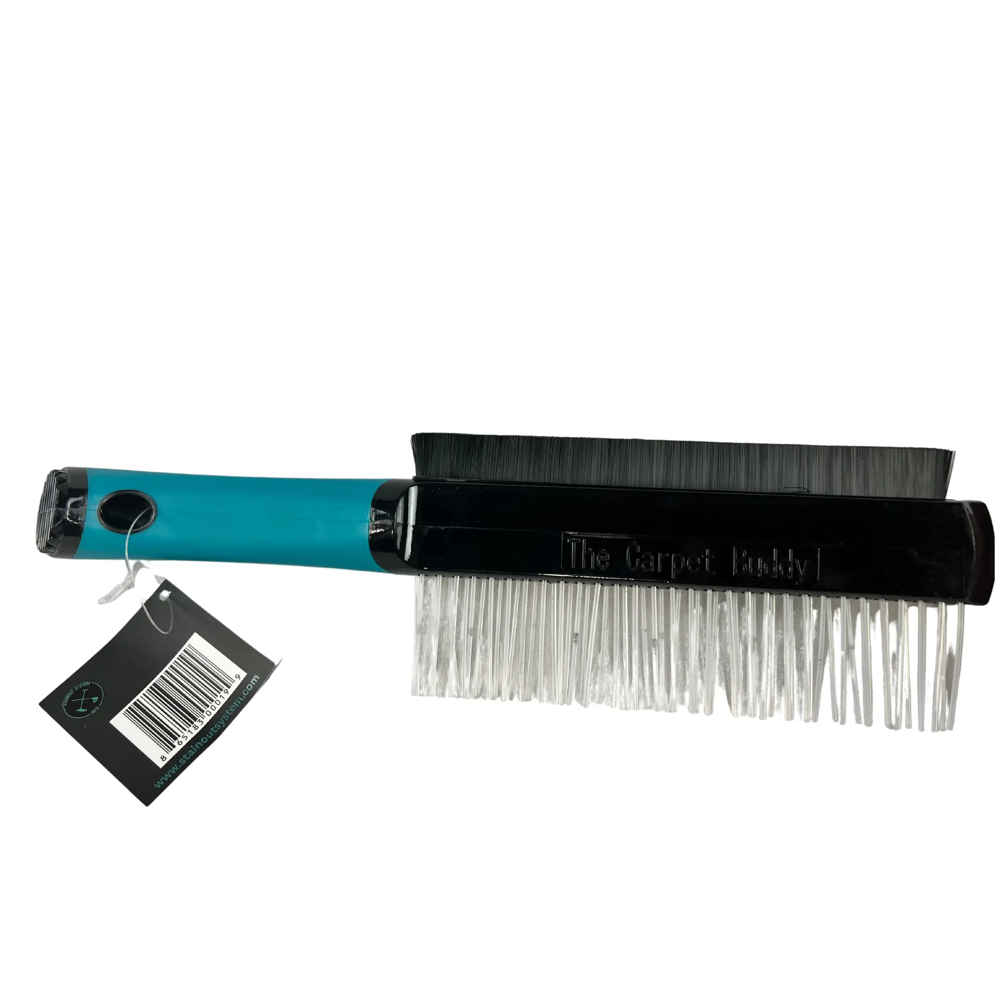 Carpet Buddy 4-in-1 Pet Groomer Tool - Bristled Multi-Use Grooming Brush for Dogs & Cats, Lifts Dirt, Restores Texture on Stairs, Car Mats, Upholstery, 4 In 1 Tool