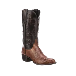 Lucchese Men's Charles Sienna Caiman Brown Boots