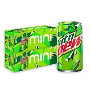 Mountain Dew Soda, 7.5 Fl Oz, 10 Pack Mini Cans - 2 Pack