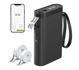 Nelko P21 Bluetooth Label Printer with 100pc Roll and 180pc Ro
