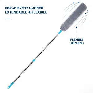 Retractable Camping Duster, Extendable Outdoor Cooking Utensil Cleaning Brush, Portable Dust Brush for Sofa Bed Bottom Gap, Household & Camp Kitchen Cleaning Tool