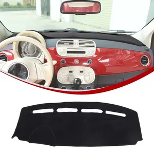 1-piece (left-hand) Car dashboard sunshade mat (black) suitable for 2008-2023 Fiat 500 models. Car Accessories, Car Auto Accessory
