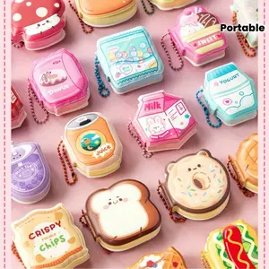 Set of 4 Mini Notebooks with Cute Charms, Portable Creative Fun Notebooks, Writing Stationery, Multiple Styles Available, Perfect for Daily Use