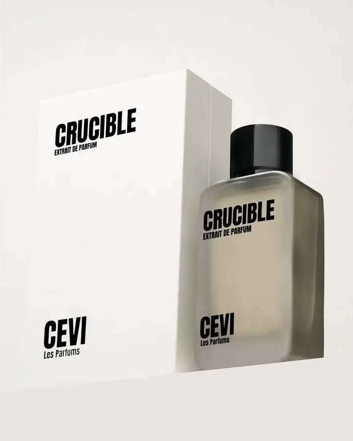 CEVI Crucible Extrait de Parfum - 3.38fl.oz/100ml Unisex Aromatic Luxurious Men's Fragrance, Citrus, Patchouli, Bergamot Amber Vetiver & Amberwood Notes, Aromatic Amberwood Fragrance, Single Item, Aromatic Citrusy Scent, Citrus Woody Aromatic