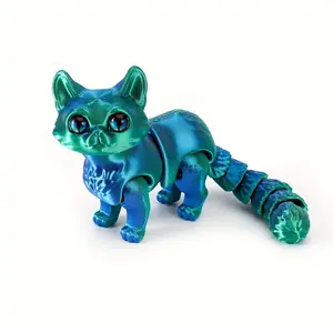 3D Printed Cat Design Ornament, Mini Vintage Decor, Cute Animal Design, Ideal for Decoration, Toys, Collectible Figurines, Ornaments Statues